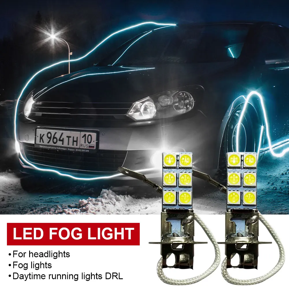 2Pcs H3 Car LED 55W 12LED Headlight Bulb 12V Driving Lamp 6000K White Fog Light Super Bright Auto Car Lamp Dropshipping
2Pcs H3 Car LED 55W 12LED Headlight Bulb 12V Driving Lamp 6000K White Fog Light Super Bright Auto Car Lamp Dropshipping
