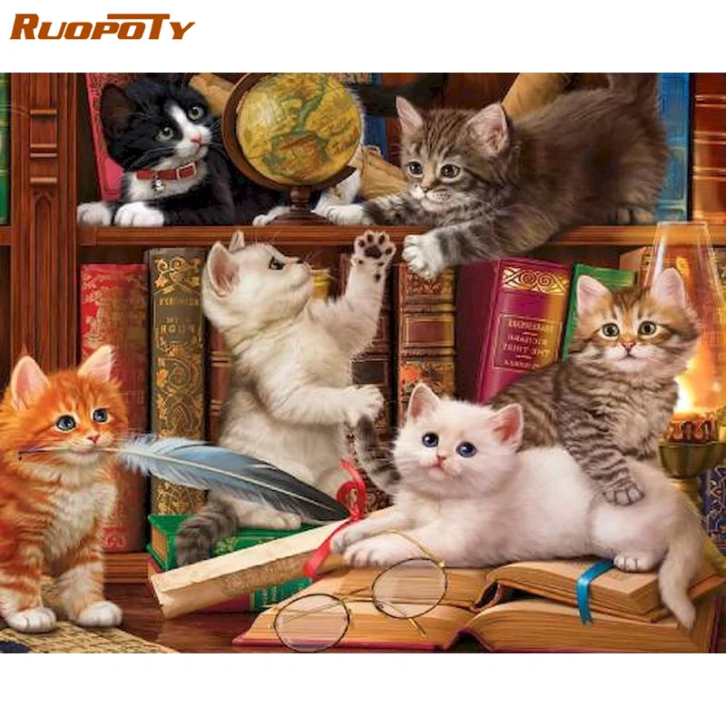 RUOPOTY 5D DIY Diamond Painting Full Square Cat Cross Stitch Diamond Embroidery Animal Mosaic Art Handmade Gift Home Decor
RUOPOTY 5D DIY Diamond Painting Full Square Cat Cross Stitch Diamond Embroidery Animal Mosaic Art Handmade Gift Home Decor