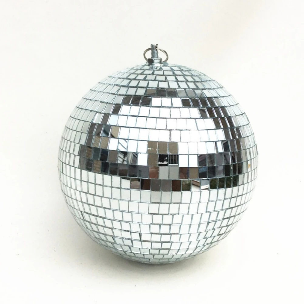 

10In Mirror Glass Disco Ball Large DJ Dance Home Party Bands Club Colorful Stage Lighting Silver Christmas Party Decor Solid