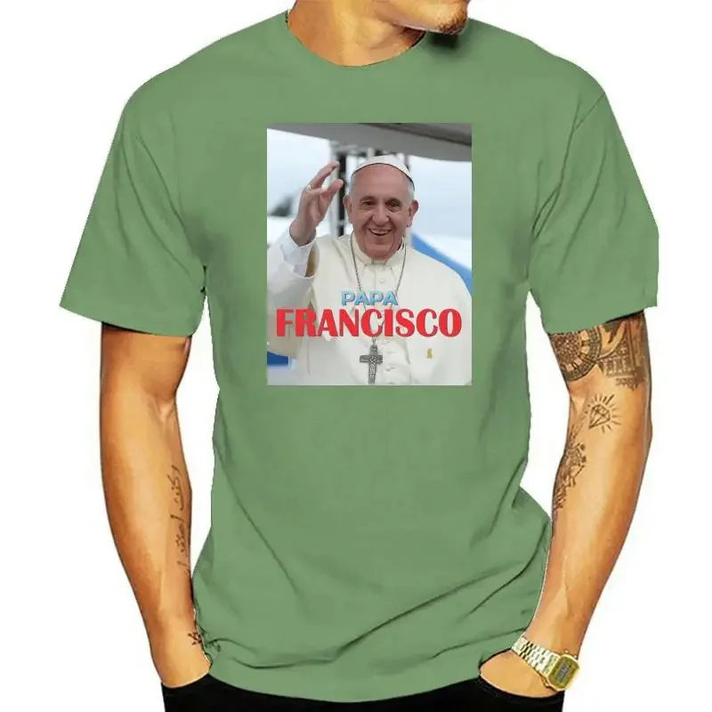 

Футболка PAPA FRANCISCO PLAYERA - EL PAPA серебрино-изображение папы Френсиса