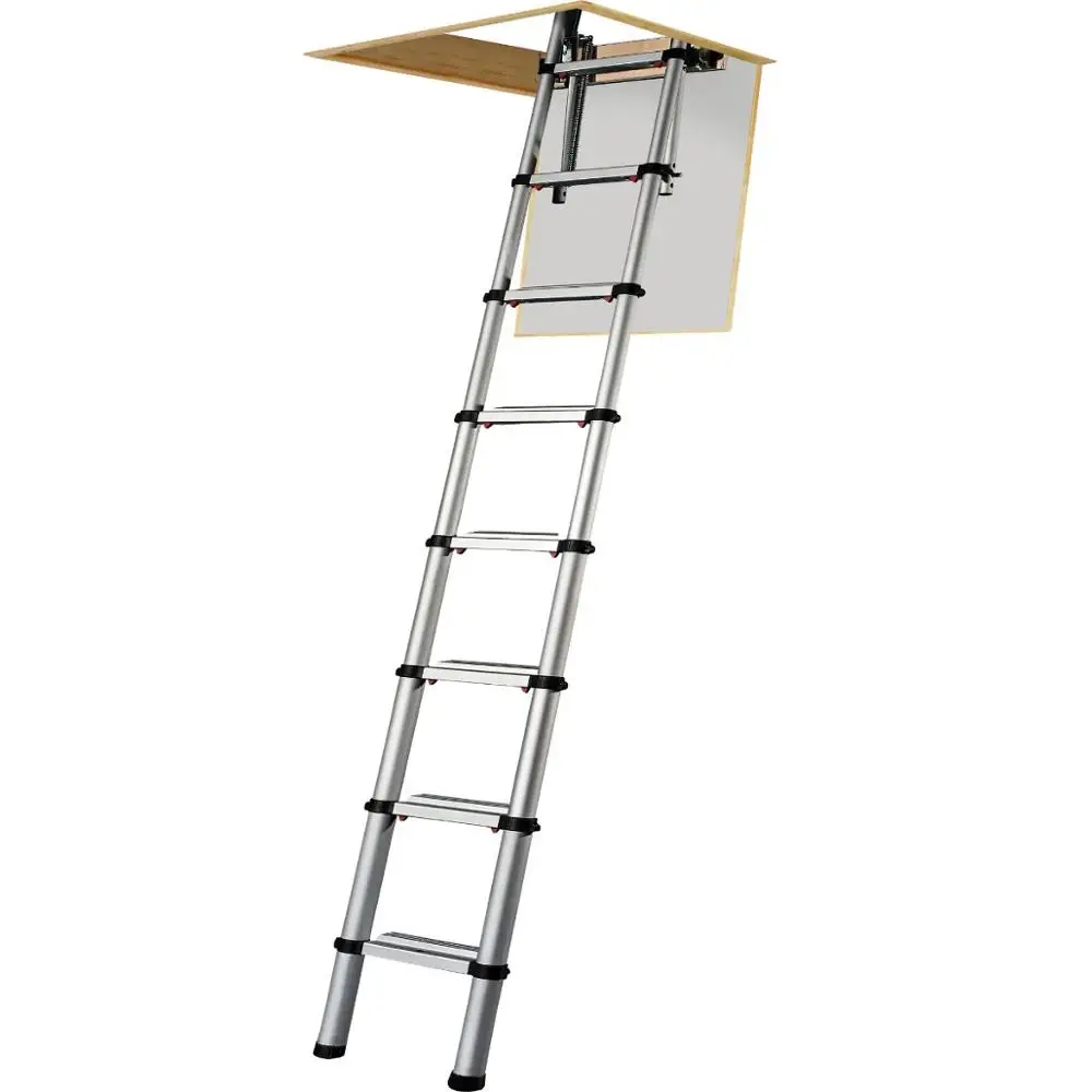 Hot Sale Adjustable Aluminum Telescoping Attic Ladder Loft Ladder 2.6m 3.2m 3.8m AOYI
Hot Sale Adjustable Aluminum Telescoping Attic Ladder Loft Ladder 2.6m 3.2m 3.8m AOYI