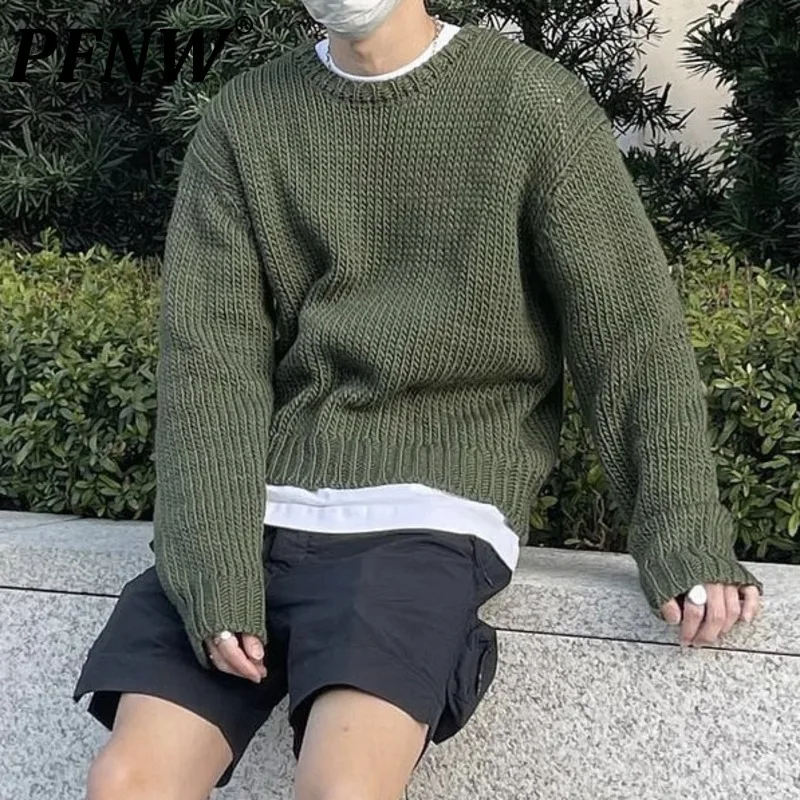 PFNW Spring Autumn New Men's Fashion Vintage Pullovers Solid Color Leisure Knit Sweart Chic Warm O-Neck Warm Baggy Tops 12A8094
PFNW Spring Autumn New Men's Fashion Vintage Pullovers Solid Color Leisure Knit Sweart Chic Warm O-Neck Warm Baggy Tops 12A8094