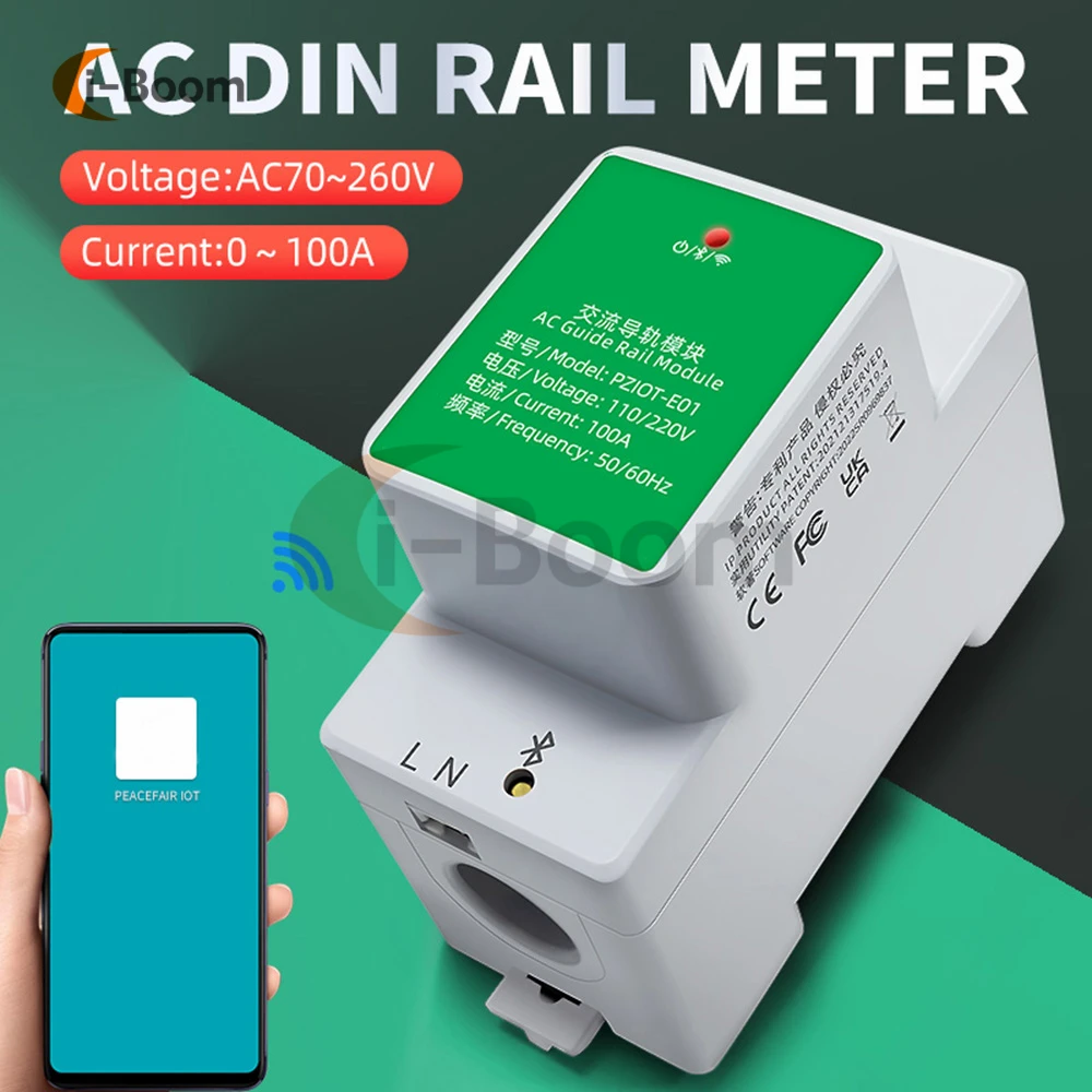 Tuya 6 In 1 AC Electric Din Rail Wifi Smart Energy Meter Power Consumption Meters Single Phase Wattmeter Voltmeter Ammeter 100A
Tuya 6 In 1 AC Electric Din Rail Wifi Smart Energy Meter Power Consumption Meters Single Phase Wattmeter Voltmeter Ammeter 100A