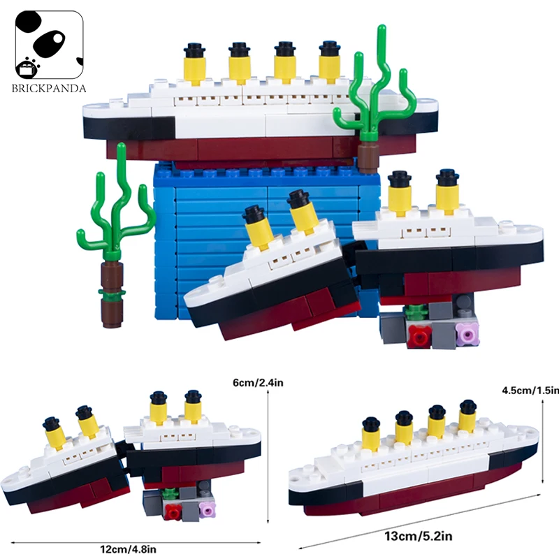 BRICKPANDA MOC Titanic Cruise Ship/Boat Model Assemblage Building Blocks Kits Mini Bricks DIY Kids Toys For Children
BRICKPANDA MOC Titanic Cruise Ship/Boat Model Assemblage Building Blocks Kits Mini Bricks DIY Kids Toys For Children