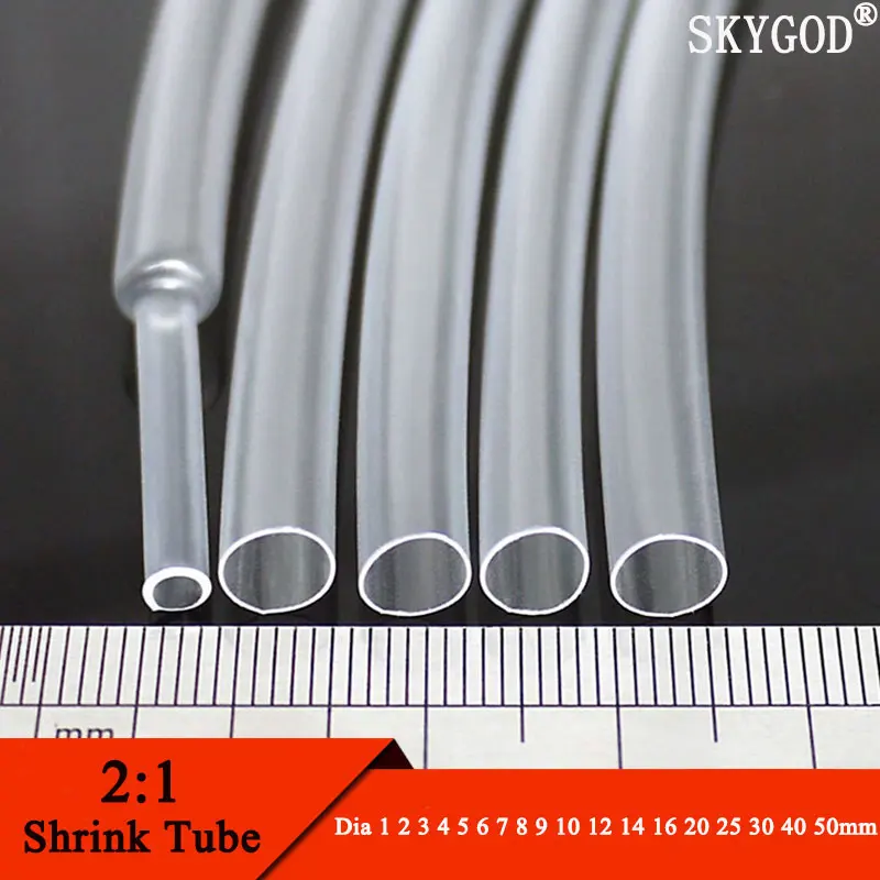1 Meter Clear Dia 1 2 3 4 5 6 7 8 9 10 12 14 16 20 25 30 40 50 mm Heat Shrink Tube 2:1 Polyolefin Thermal Cable Sleeve Insulated
1 Meter Clear Dia 1 2 3 4 5 6 7 8 9 10 12 14 16 20 25 30 40 50 mm Heat Shrink Tube 2:1 Polyolefin Thermal Cable Sleeve Insulated