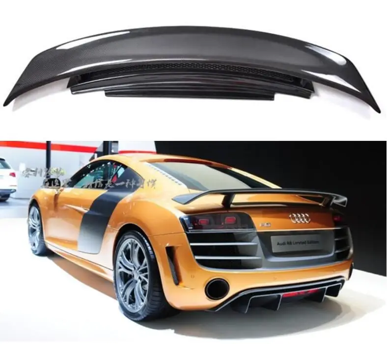 REAL CARBON FIBER REAR WING TRUNK LIP TAIL SPOILER FOR Audi R8 V8 V10 2007-2015 GT STYLE
REAL CARBON FIBER REAR WING TRUNK LIP TAIL SPOILER FOR Audi R8 V8 V10 2007-2015 GT STYLE