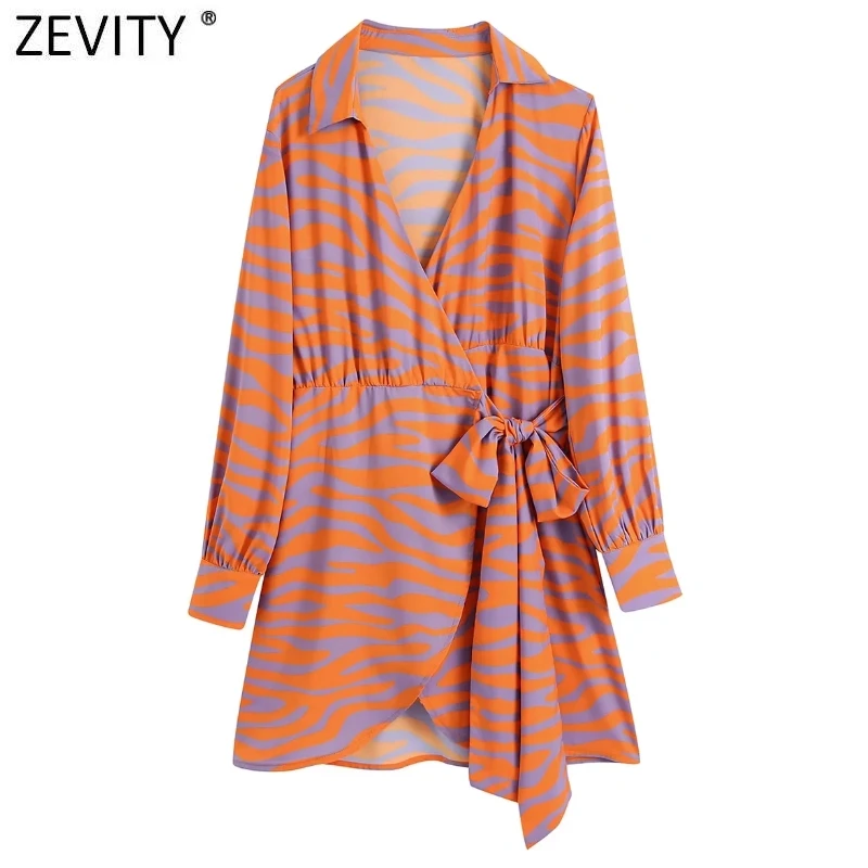 Женское винтажное кимоно ZEVITY, Повседневное платье неправильной формы в полоску с бантом и длинным рукавом, облегающее платье DS9049 
Женское винтажное кимоно ZEVITY, Повседневное платье неправильной формы в полоску с бантом и длинным рукавом, облегающее платье DS9049