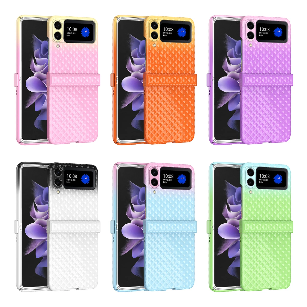 Fashion Painted Rainbow Gradient Hinge Case for Samsung Galaxy Z Flip 4 3 5G Ultra Thin Hard PC Case for Samsung Z Flip4 Flip3
Fashion Painted Rainbow Gradient Hinge Case for Samsung Galaxy Z Flip 4 3 5G Ultra Thin Hard PC Case for Samsung Z Flip4 Flip3