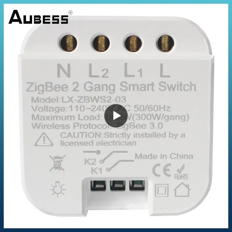 1~6PCS Work With Alexa Google Home Smart Switch Zigbee 3.0 2 Gang Relay Module Smart Home Tuya Switches Remote Control
1~6PCS Work With Alexa Google Home Smart Switch Zigbee 3.0 2 Gang Relay Module Smart Home Tuya Switches Remote Control