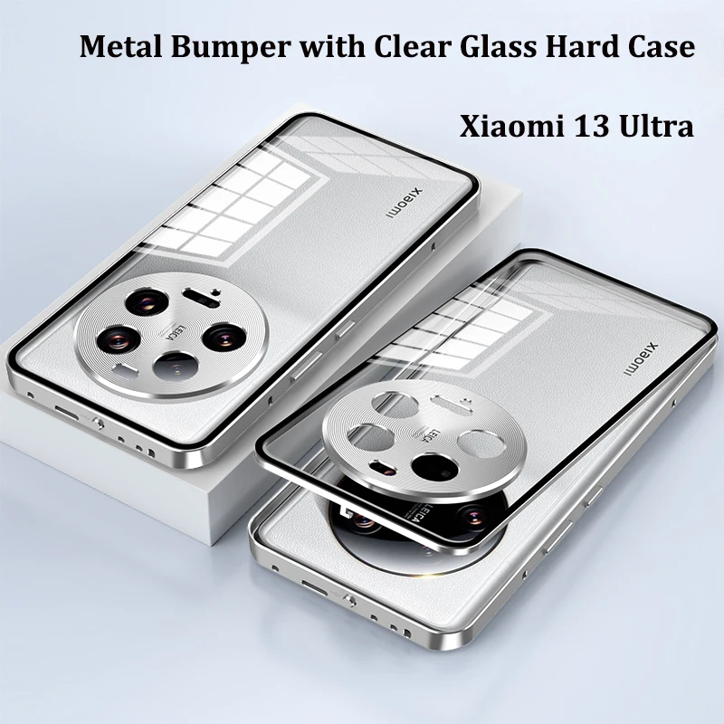 For Xiaomi Mi 13 Ultra 5G Case Metal Bumper with Clear Tempered Glass Shockproof Hard Cover Phone Case for Xiaomi 13 Ultra 5G
For Xiaomi Mi 13 Ultra 5G Case Metal Bumper with Clear Tempered Glass Shockproof Hard Cover Phone Case for Xiaomi 13 Ultra 5G