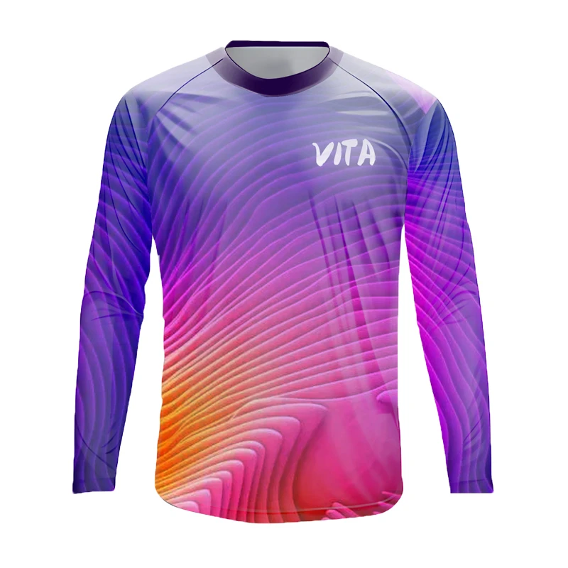 2023 VITA Men Downhill Jerseys Long Sleeves MTB Bike Shirts Offroad DH Motorcycle Jersey Fox Motocross Sportwear Clothing Jersey
2023 VITA Men Downhill Jerseys Long Sleeves MTB Bike Shirts Offroad DH Motorcycle Jersey Fox Motocross Sportwear Clothing Jersey