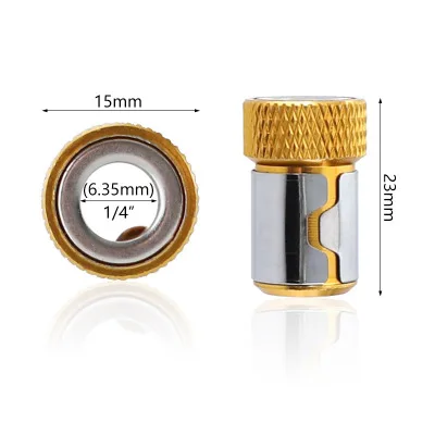 Universal Magnetic Ring 1/4” Metal Screwdriver Bit Magnetic Ring For 6.35mm Shank Anti-Corrosion Drill Bit Magnet Powerful Ring
Universal Magnetic Ring 1/4” Metal Screwdriver Bit Magnetic Ring For 6.35mm Shank Anti-Corrosion Drill Bit Magnet Powerful Ring