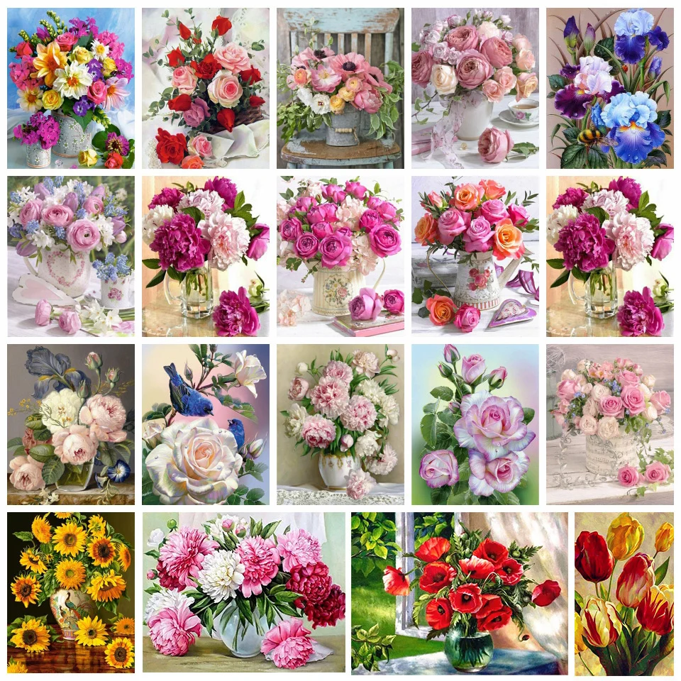 AZQSD Diamond Embroidery Rose Handmade Mosaic Flower Cross Stitch Kits Home Decoration Full Square Drill Rhinestones Sale
AZQSD Diamond Embroidery Rose Handmade Mosaic Flower Cross Stitch Kits Home Decoration Full Square Drill Rhinestones Sale