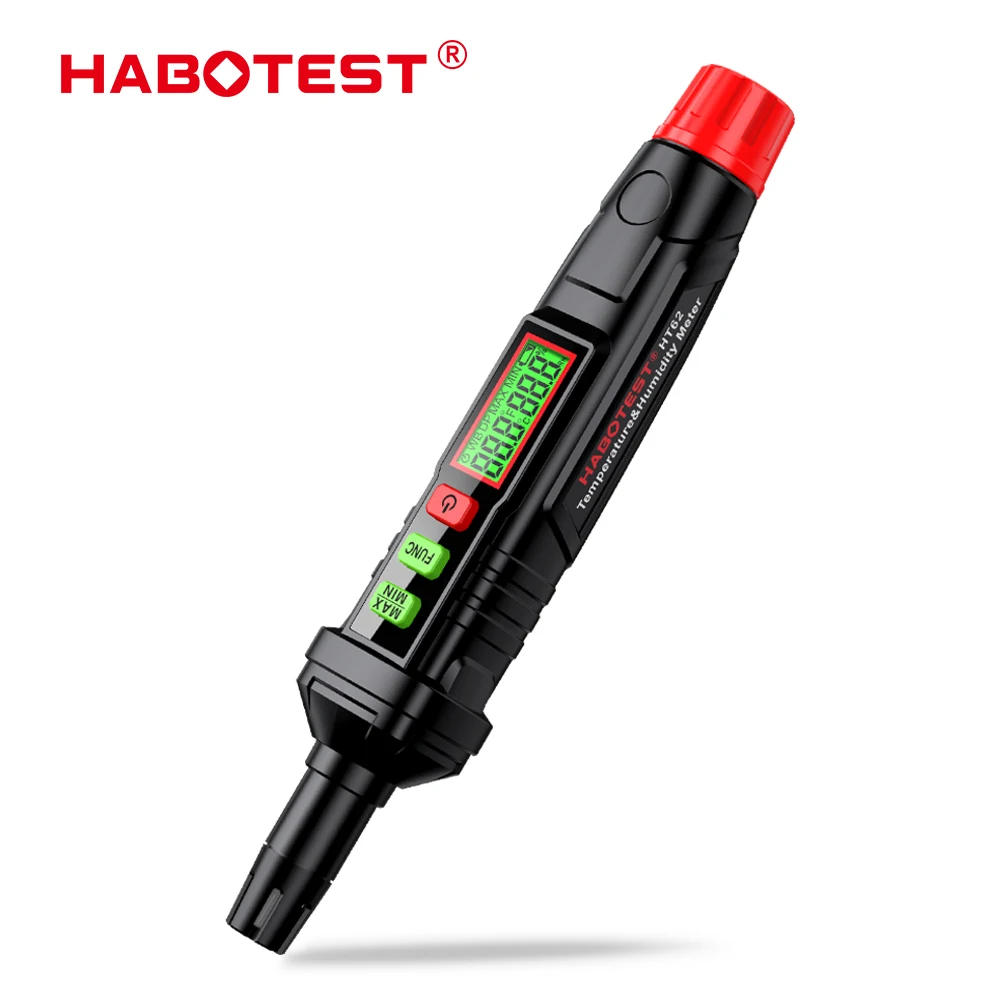 HT62 Digital Temperature Humidity Meter Ambient Moisture Meter Pen Thermo-Hygrometer For Farm Greenhouse Plastic shed Winery
HT62 Digital Temperature Humidity Meter Ambient Moisture Meter Pen Thermo-Hygrometer For Farm Greenhouse Plastic shed Winery