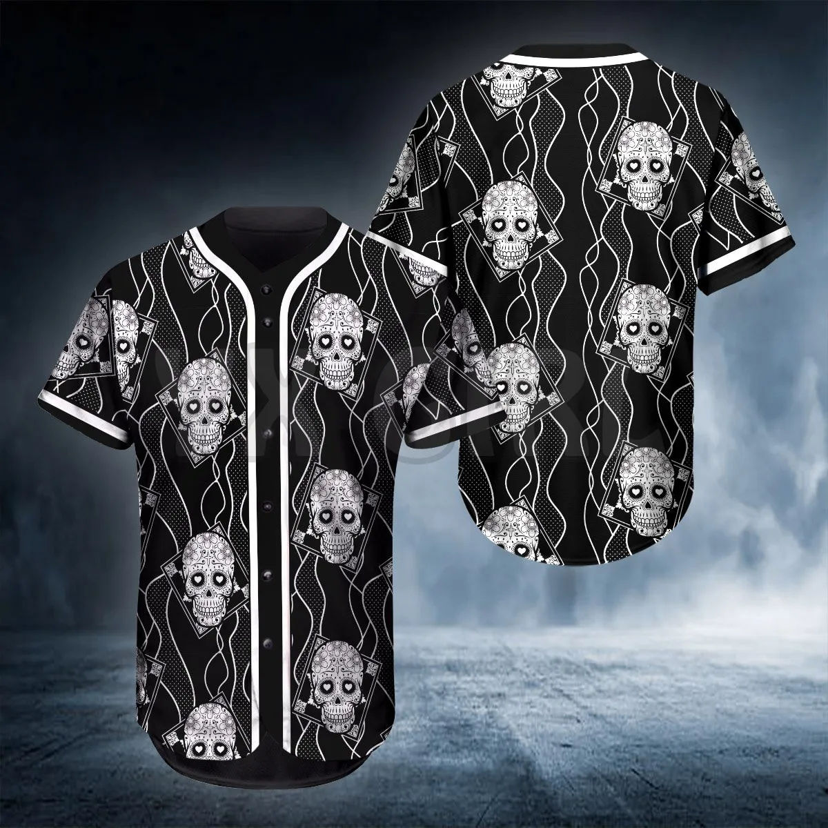 Skull Head Baseball Jersey Shirt Us Size Love Skull Gift 3D Printed Men's Shirt Casual Shirts hip hop Tops
Skull Head Baseball Jersey Shirt Us Size Love Skull Gift 3D Printed Men's Shirt Casual Shirts hip hop Tops
