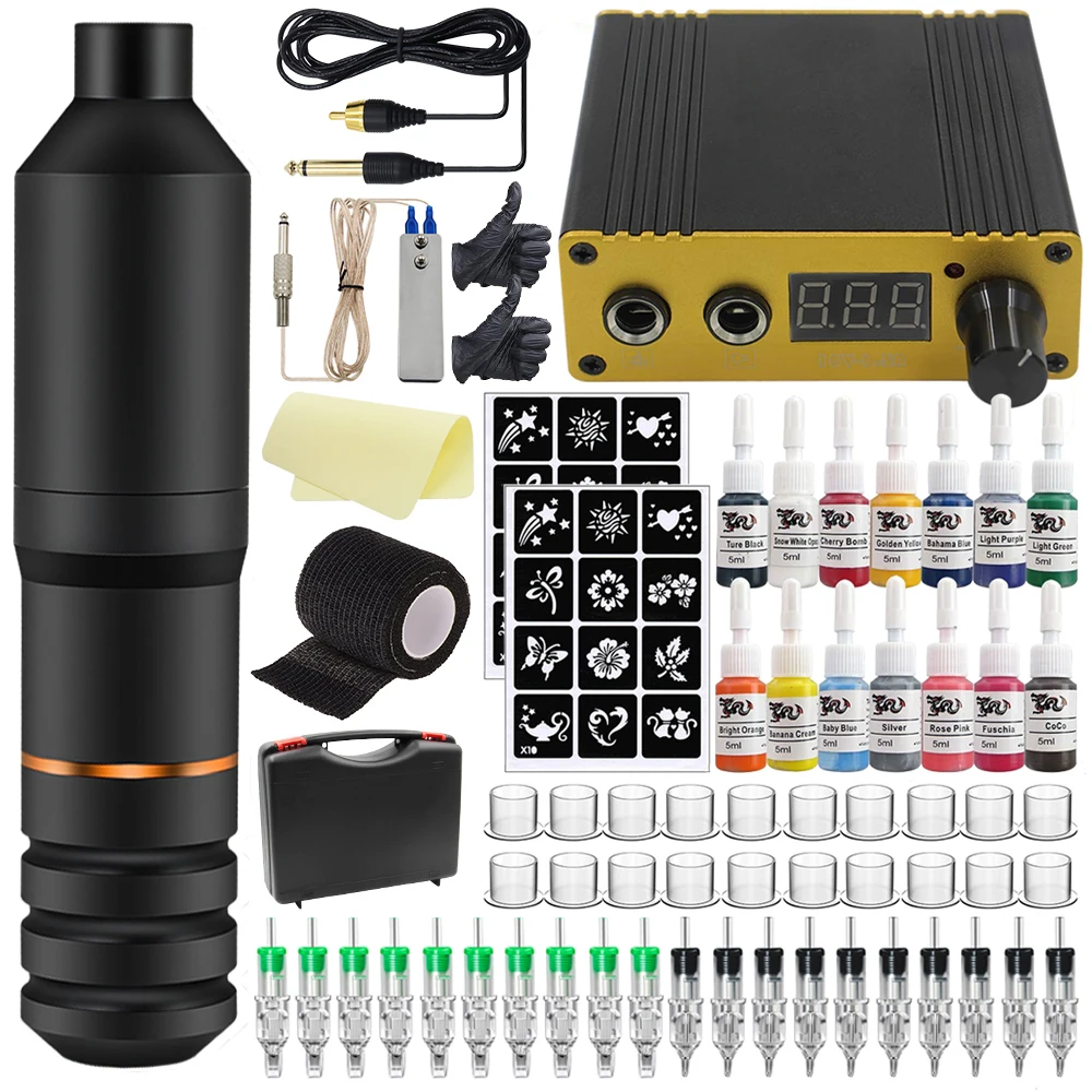 AUTDOR Rotary Tattoo Pen Machine Kit Tattoo Pen Power Supply Tattoo Cartridges Needles Foot Pedal Clip Cord Free Shipping
AUTDOR Rotary Tattoo Pen Machine Kit Tattoo Pen Power Supply Tattoo Cartridges Needles Foot Pedal Clip Cord Free Shipping
