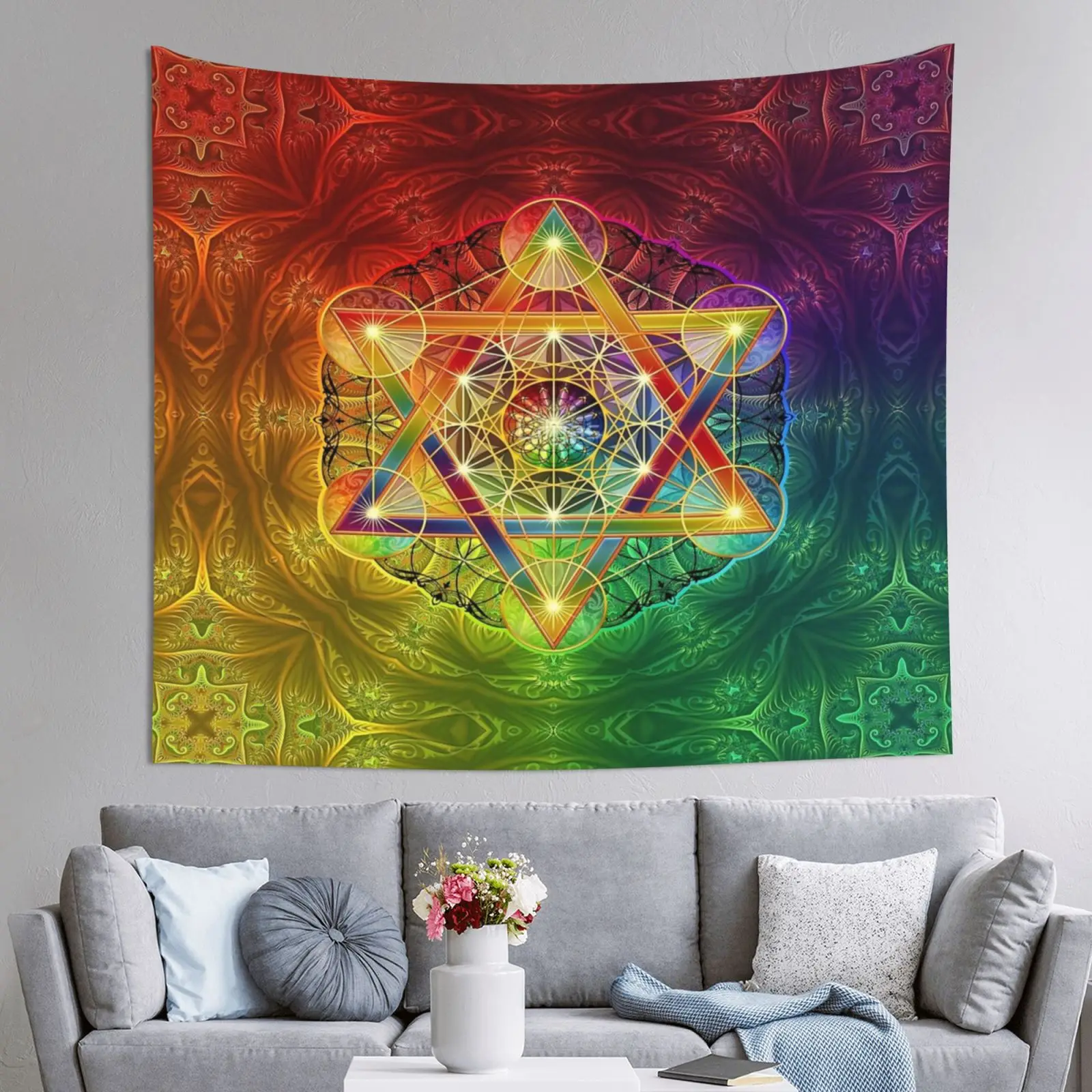 Merkabah And Flower Of Life With Metatron S Cube Home Psychedelic Colorful Hanging Tapestries Dorm Wall Art Yoga Mat Tapiz
Merkabah And Flower Of Life With Metatron S Cube Home Psychedelic Colorful Hanging Tapestries Dorm Wall Art Yoga Mat Tapiz