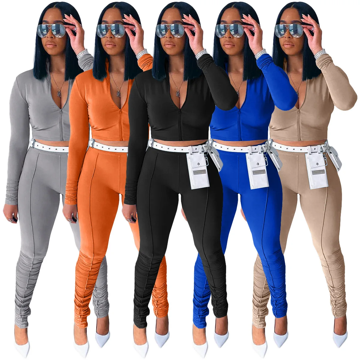 Women Casual Tracksuit 2 Piece Set Long Sleeve T Shirt Pants Women's Sports Suit Turn Down Collar Sweatshirt Set Female Clothes
Women Casual Tracksuit 2 Piece Set Long Sleeve T Shirt Pants Women's Sports Suit Turn Down Collar Sweatshirt Set Female Clothes