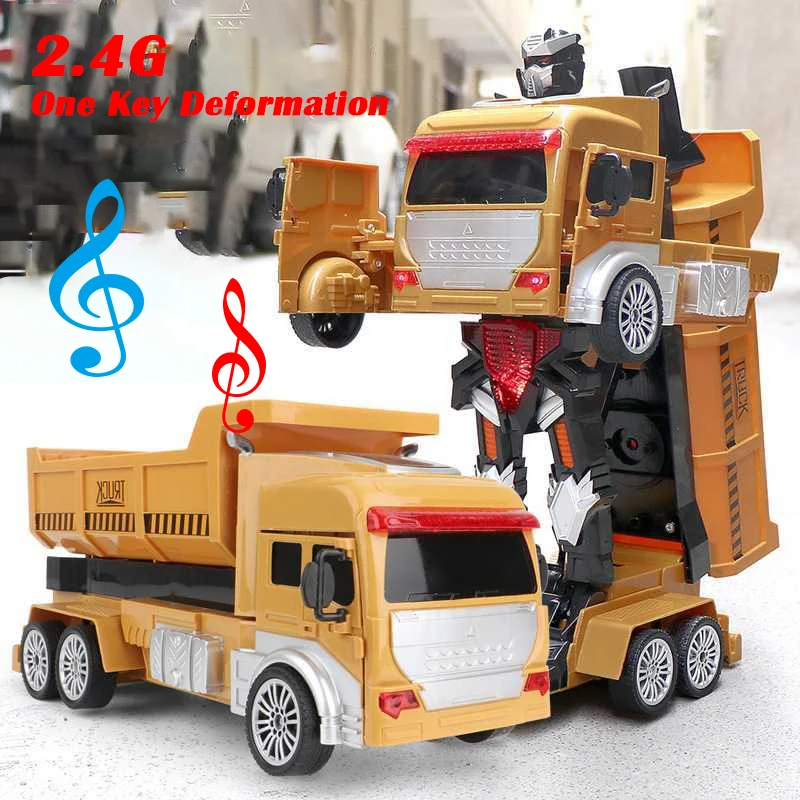 RC Car One Key Deformation Remote Control Construction Dump Truck RC Dumper Trucks Excavator Engineering Vehicle Toys for Kids
RC Car One Key Deformation Remote Control Construction Dump Truck RC Dumper Trucks Excavator Engineering Vehicle Toys for Kids