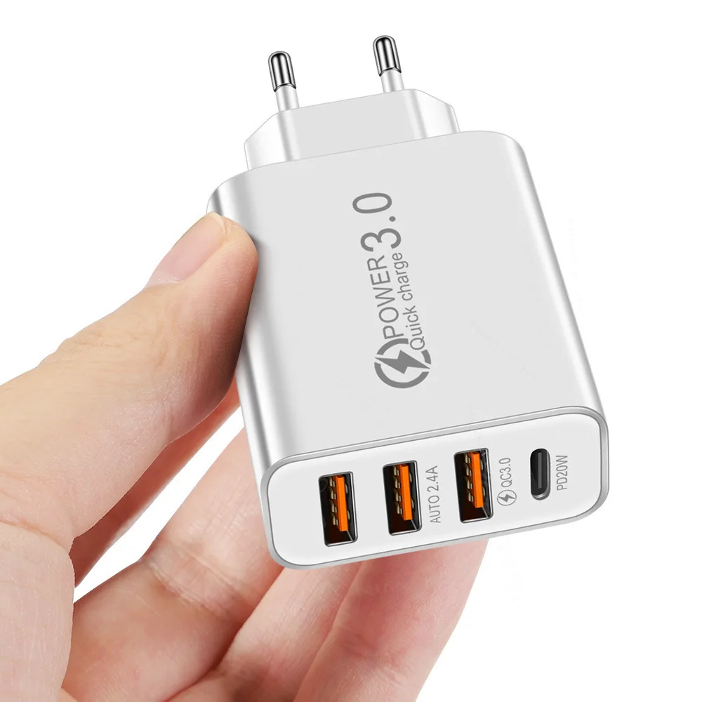 Зарядное устройство с 3USB + PD Type-c, 100-240 В, PD + 3 порта, умный обновленный чип, быстрая зарядка, аксессуары
Зарядное устройство с 3USB + PD Type-c, 100-240 В, PD + 3 порта, умный обновленный чип, быстрая зарядка, аксессуары