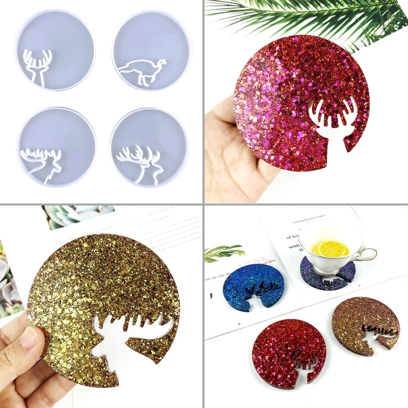 R3MC Elk Animal Coaster Mold Resin Silicone Molds Diy Crystal Glue Round Storage Tray Mold for Making Fruit Storage Plate
R3MC Elk Animal Coaster Mold Resin Silicone Molds Diy Crystal Glue Round Storage Tray Mold for Making Fruit Storage Plate