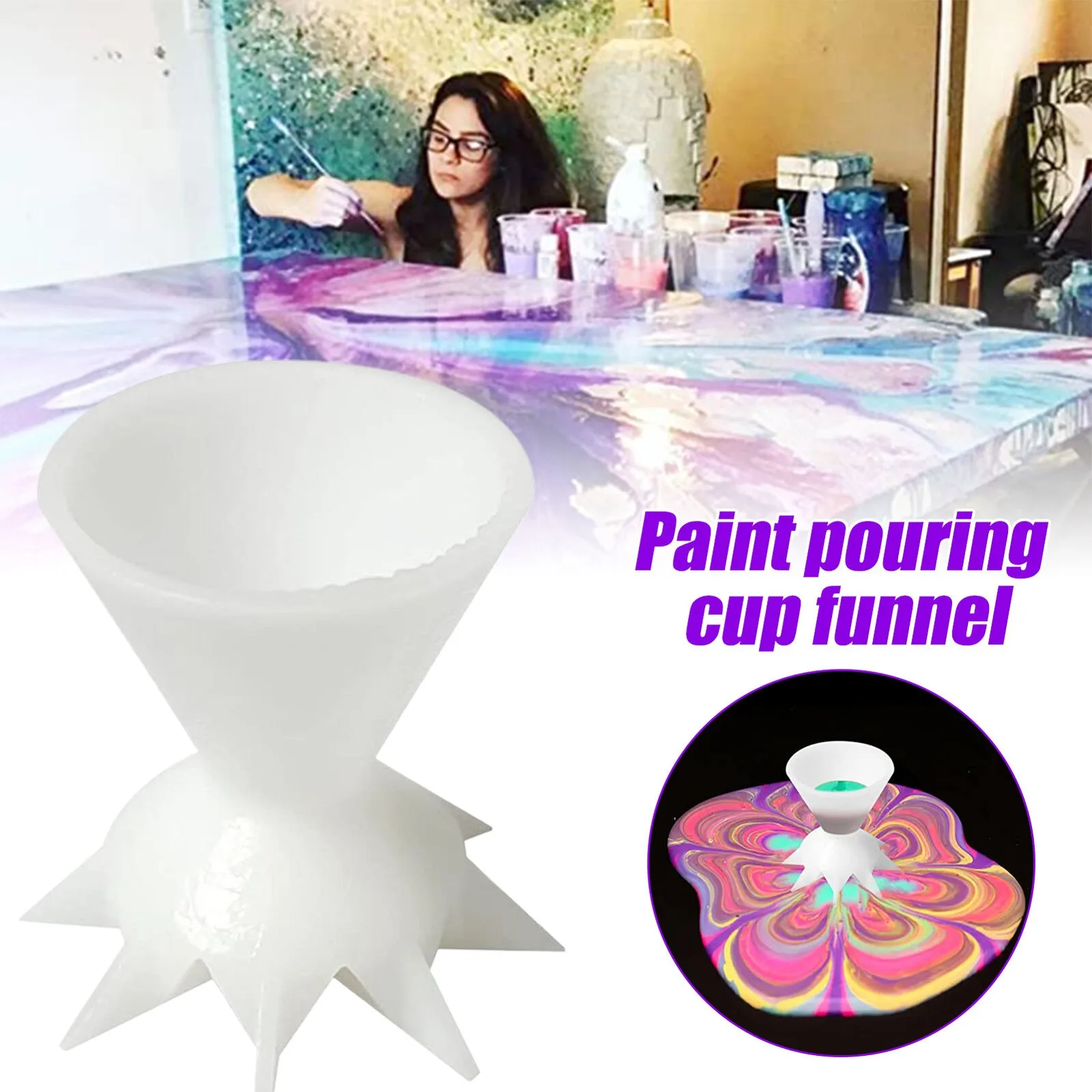 Magnetic Beads Balls Split Cup For Painting Paint Pouring Reusable Pouring Divided Cup Paint Pour Cup
Magnetic Beads Balls Split Cup For Painting Paint Pouring Reusable Pouring Divided Cup Paint Pour Cup
