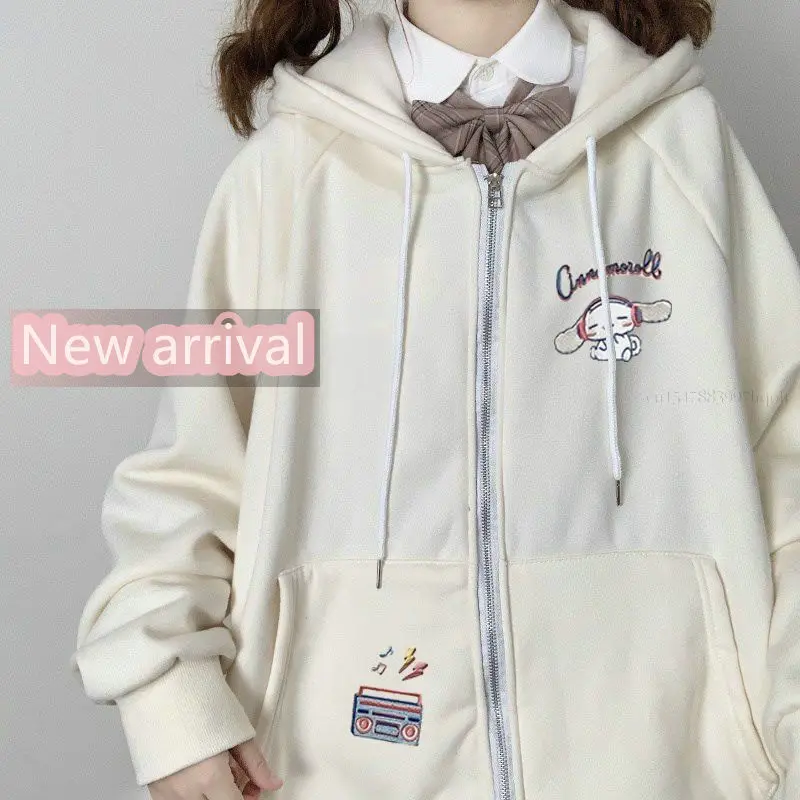 2022 Kawaii Sanrioed Anime Cartoon series Kuromi cute Fashion creative loose Hooded wild sweatshirt coat girlfriend holiday Gift
2022 Kawaii Sanrioed Anime Cartoon series Kuromi cute Fashion creative loose Hooded wild sweatshirt coat girlfriend holiday Gift