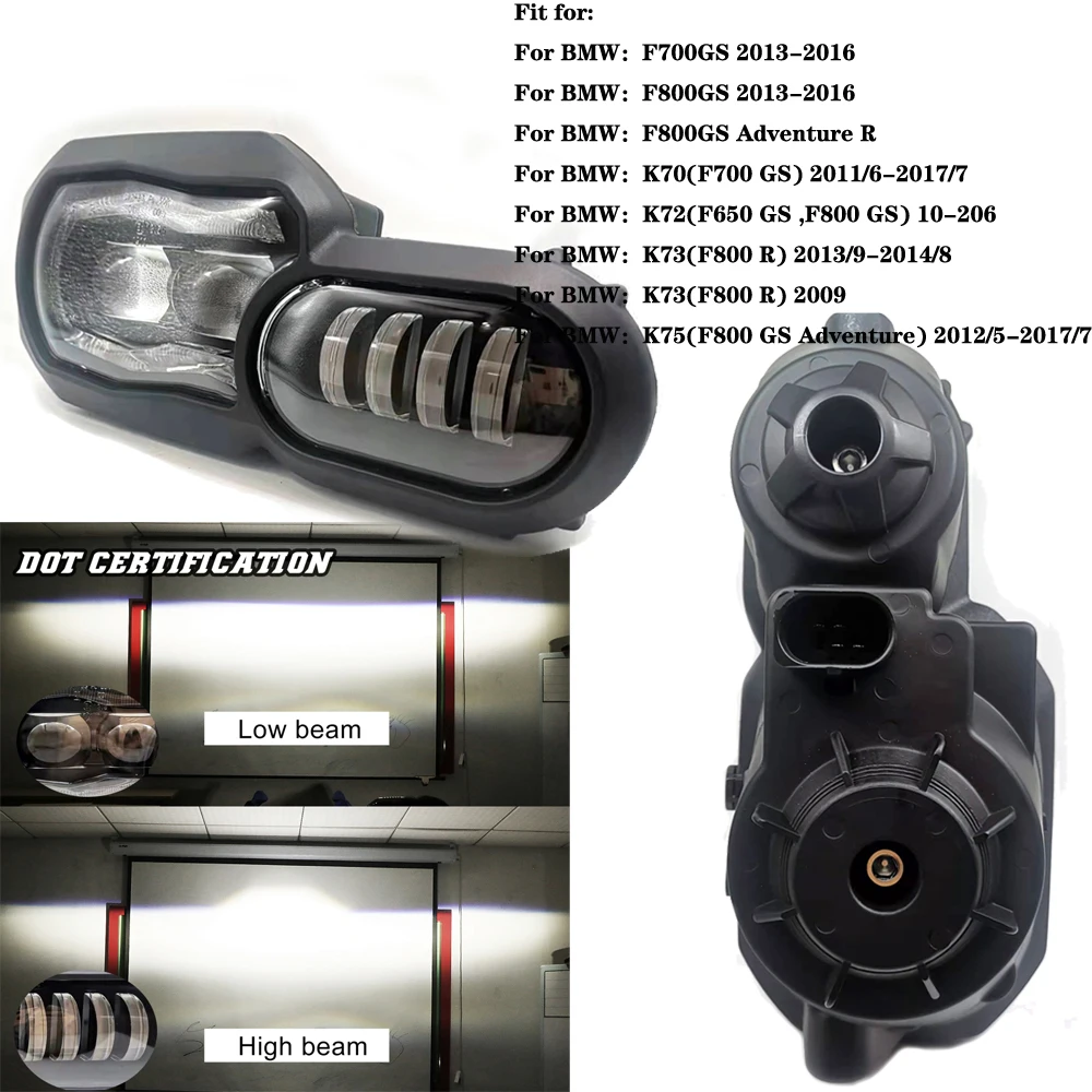 Emarked Motorcycle Assembly Led Headlight For BMW F800GS F800R F700GS F650GS F 800GS ADV Adventure LED Projector Headlights
Emarked Motorcycle Assembly Led Headlight For BMW F800GS F800R F700GS F650GS F 800GS ADV Adventure LED Projector Headlights