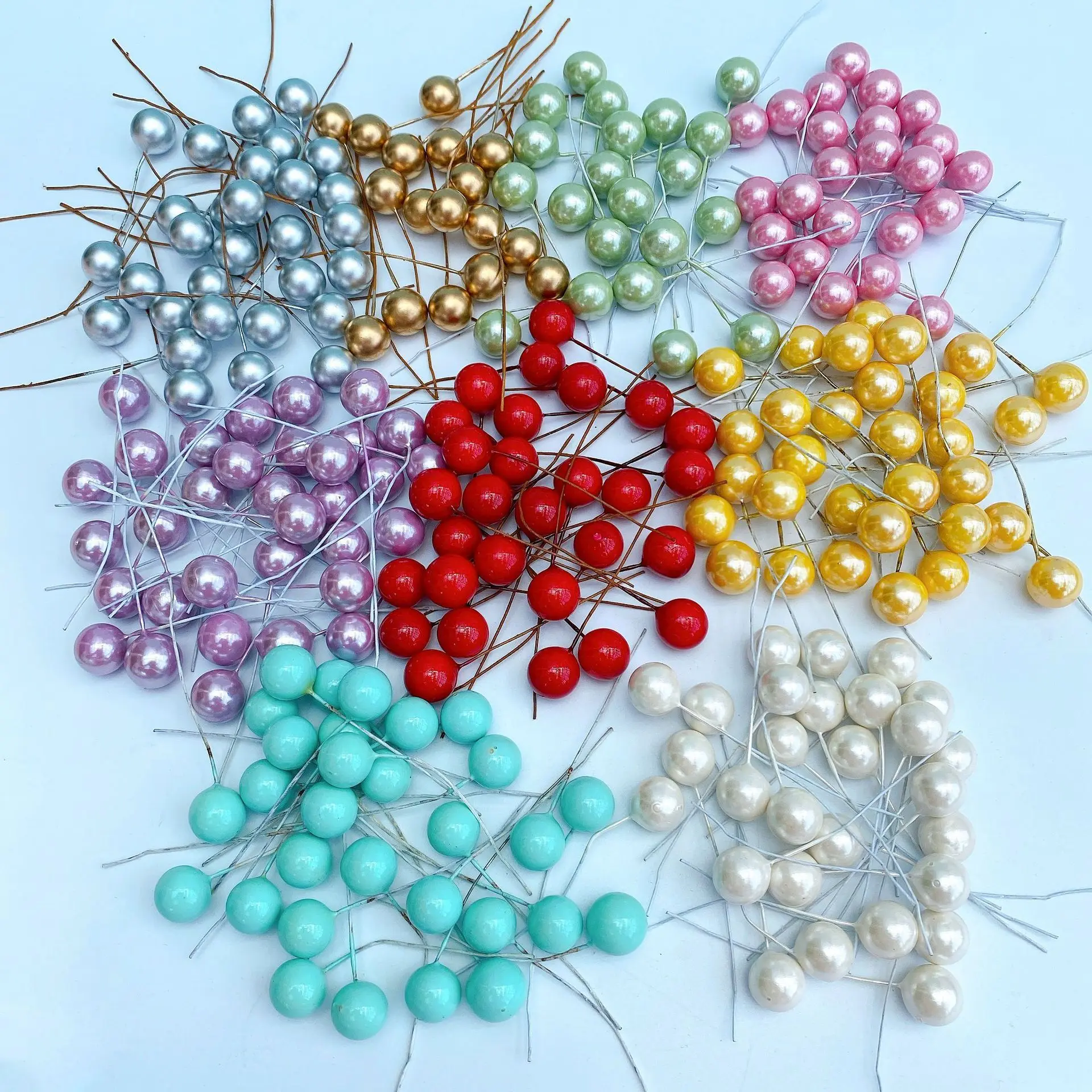 50Pcs Mini Artificial Flower Fruit Stamens Cherry Christmas Pearl Berries For Wedding DIY Gift Box Decorated Wreaths Botany Wall
50Pcs Mini Artificial Flower Fruit Stamens Cherry Christmas Pearl Berries For Wedding DIY Gift Box Decorated Wreaths Botany Wall