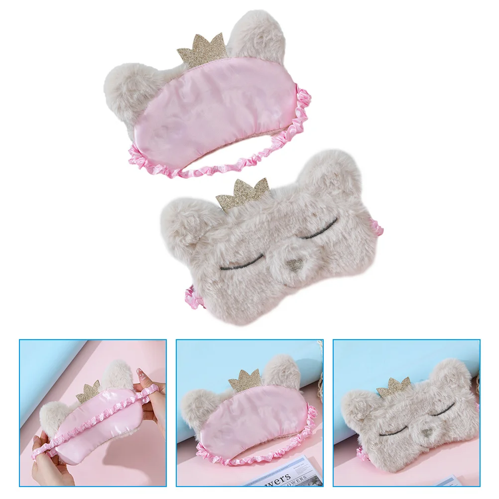 2 Pcs Sleeping Eye Mask Women Bear Contoured Kids Travel Blindfolds Soft Night Cover Plush Crown
2 Pcs Sleeping Eye Mask Women Bear Contoured Kids Travel Blindfolds Soft Night Cover Plush Crown