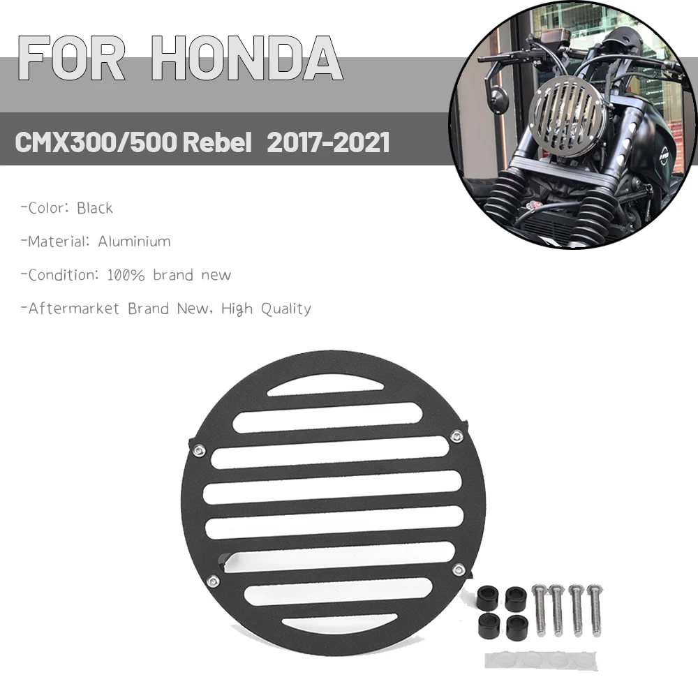 MTKRACING For HONDA CMX 300 500 CMX500 CMX300 Rebel 17-18-19 20-21 Headlight Shield Guard Protector Headlamp Mesh Grille Cover
MTKRACING For HONDA CMX 300 500 CMX500 CMX300 Rebel 17-18-19 20-21 Headlight Shield Guard Protector Headlamp Mesh Grille Cover