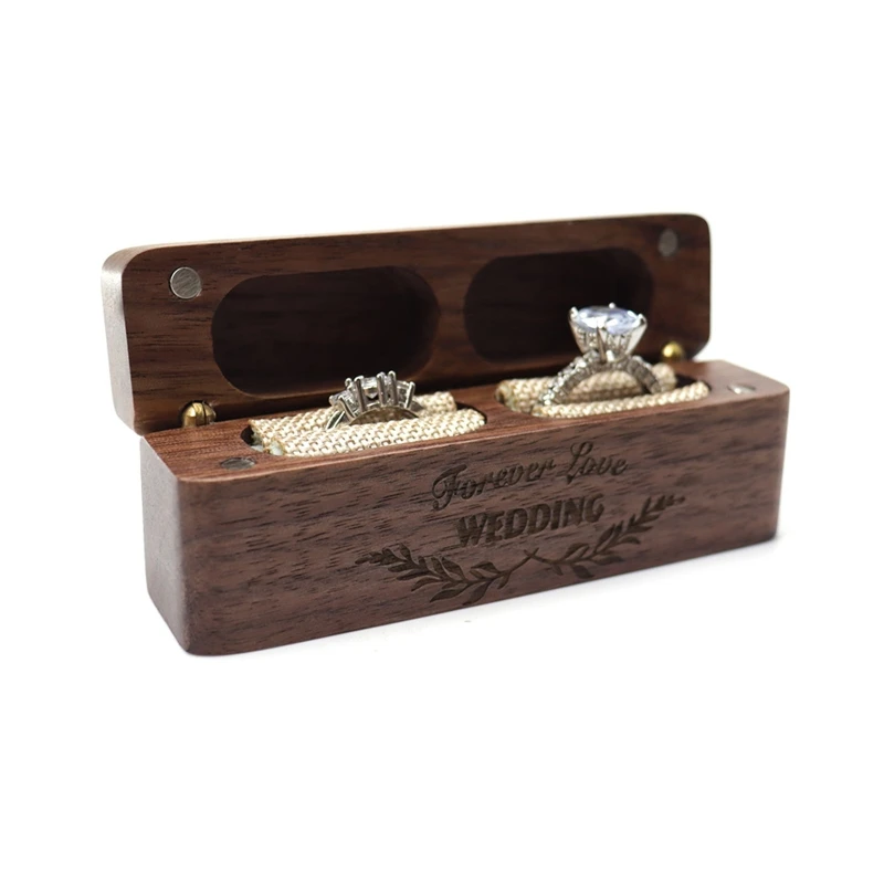 Brass Hinge Ring Box Rectangle Jewelry Storage Bag Wooden Gift Box Proposal Engagement Wedding Ceremony Birthday Gift
Brass Hinge Ring Box Rectangle Jewelry Storage Bag Wooden Gift Box Proposal Engagement Wedding Ceremony Birthday Gift