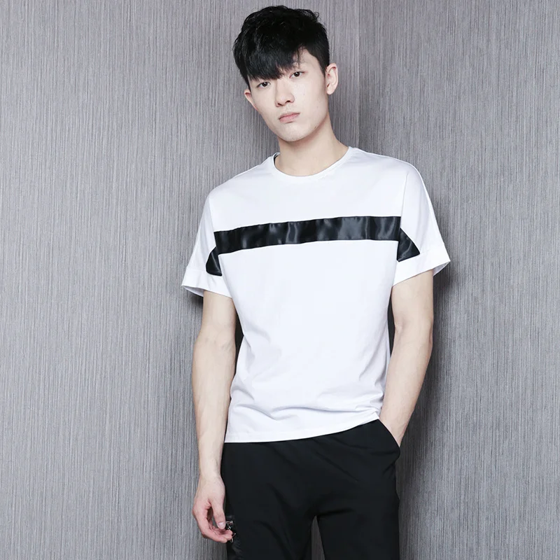 Men's Short Sleeve Summer Simple Contrast Color Stripe Seam Loose Round Neck Casual Fashion New Street T-Shirt
Men's Short Sleeve Summer Simple Contrast Color Stripe Seam Loose Round Neck Casual Fashion New Street T-Shirt