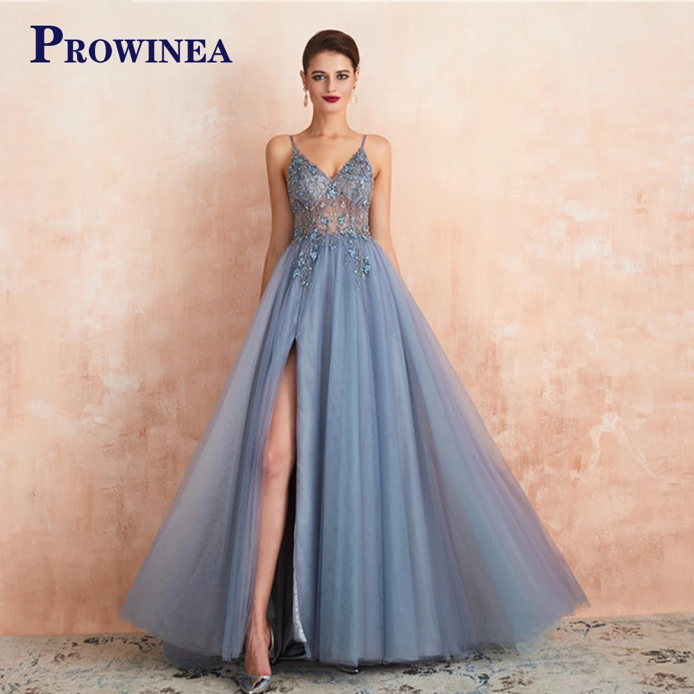 PROWINEA Modern Lace Slit Backless Christmas Evening Dresses Beading Fitted V-Neck Spaghetti Strap Birthday Party Abendkleider
PROWINEA Modern Lace Slit Backless Christmas Evening Dresses Beading Fitted V-Neck Spaghetti Strap Birthday Party Abendkleider