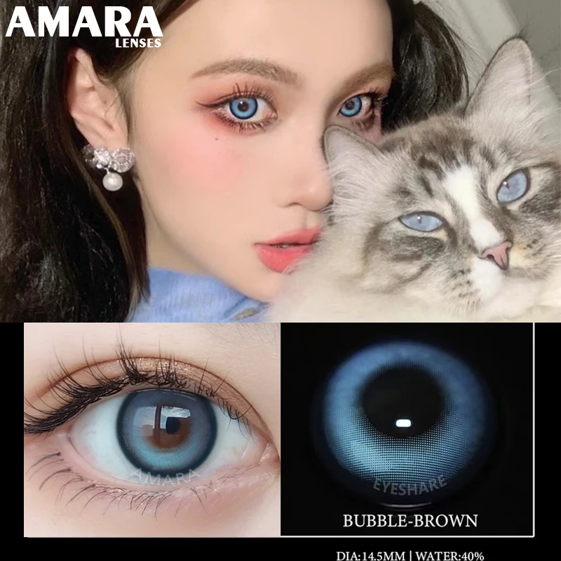AMARA 2pcs/Pair Woofing Eyes Color Contact Lenses for Big Eyes Lenses for Eyes Blue Lenses Yearly Cosmetics Colored Contacts
AMARA 2pcs/Pair Woofing Eyes Color Contact Lenses for Big Eyes Lenses for Eyes Blue Lenses Yearly Cosmetics Colored Contacts