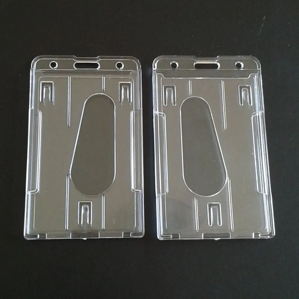 1Pcs Hard Plastic Double-faced Card Holder Transparent Clear Horizontal ID Badge Holders Card Cover Easy Access Thumb Notch
1Pcs Hard Plastic Double-faced Card Holder Transparent Clear Horizontal ID Badge Holders Card Cover Easy Access Thumb Notch