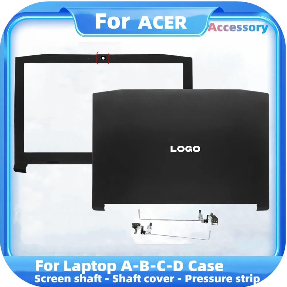 

NEW LCD Back Cover For Acer Nitro 5 AN515-42 AN515-41 AN515-51 AN515- 52 AN515-53 N17C1 Front Bezel/Hinges Housing Case Black