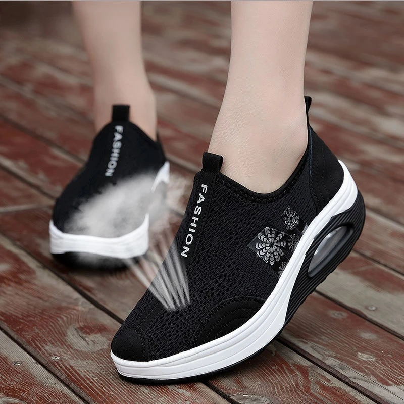 Women Summer Height Increasing Casual Shoes Fashion Breathable Mesh Swing Wedges Platform Shoes Stability Tenis Feminino
Women Summer Height Increasing Casual Shoes Fashion Breathable Mesh Swing Wedges Platform Shoes Stability Tenis Feminino