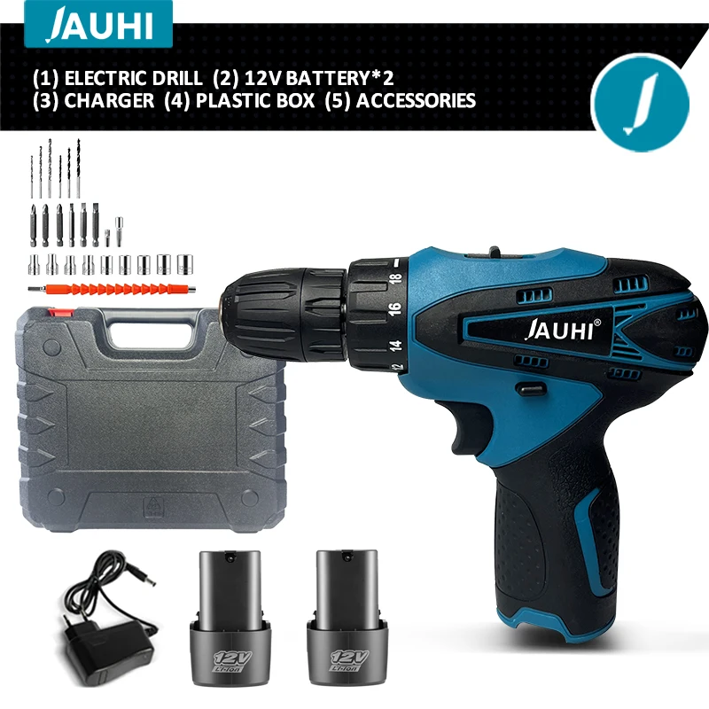 JAUHI беспроводная дрель 12В
JAUHI беспроводная дрель 12В