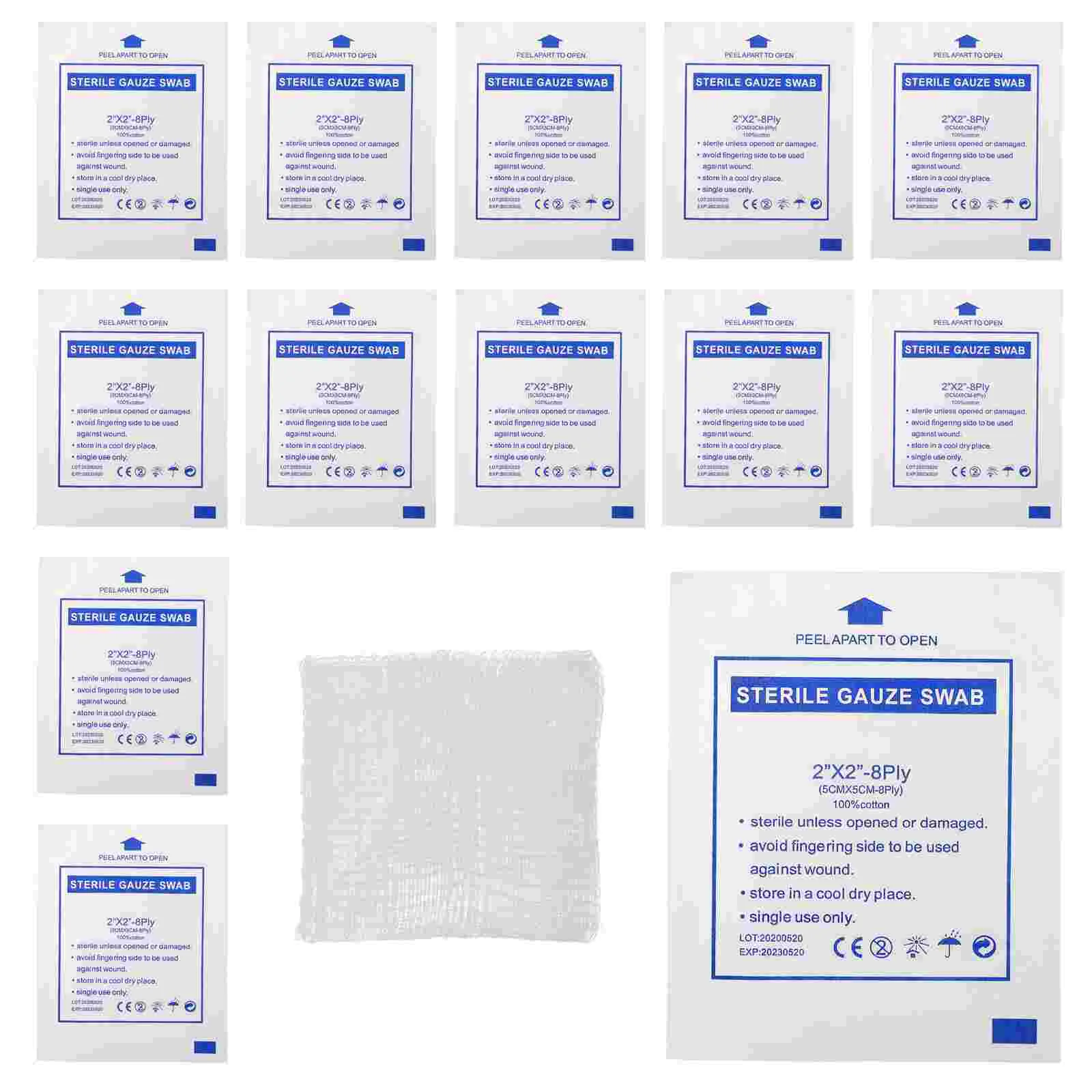Exceart 30pcs Sterile Gauze Pads for Wound Dressing Disposable Absorbent Cotton Wound Care Pads First Aid Gauze Swab
Exceart 30pcs Sterile Gauze Pads for Wound Dressing Disposable Absorbent Cotton Wound Care Pads First Aid Gauze Swab