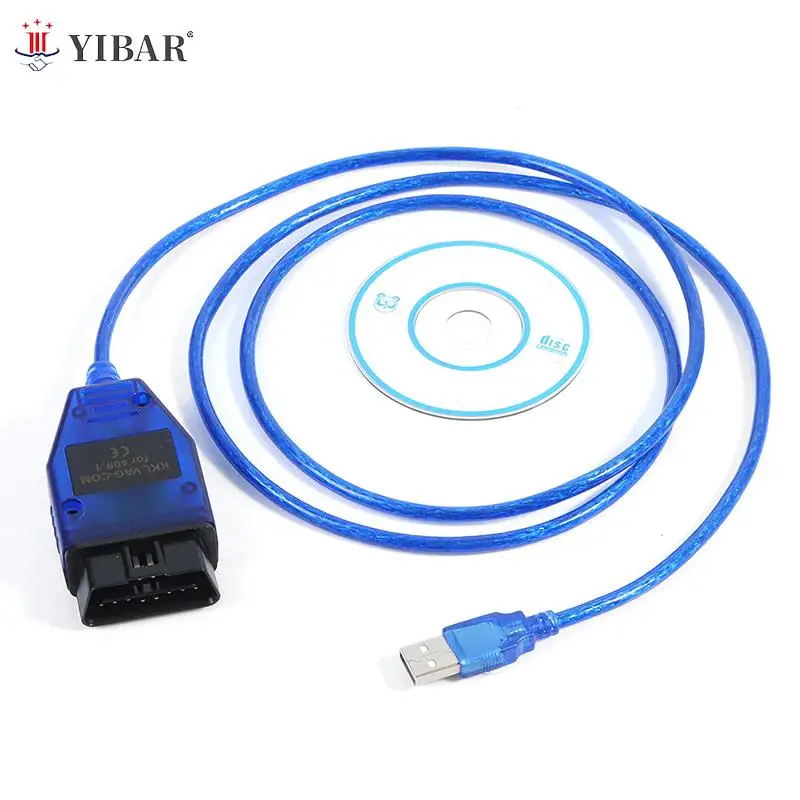 Blue VAG-COM 409.1 Vag Com 409Com Vag 409.1 Kkl OBD2 USB Diagnostic Cable Scanner Interface For VW Seat
Blue VAG-COM 409.1 Vag Com 409Com Vag 409.1 Kkl OBD2 USB Diagnostic Cable Scanner Interface For VW Seat