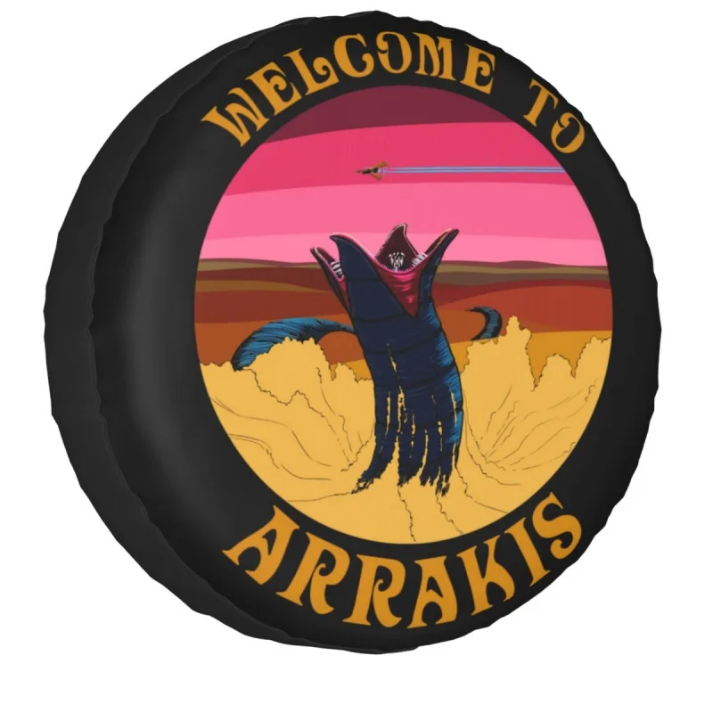 

Welcome To Arrakis Dune Spare Tire Cover for Jeep Hummer Science Fiction Sci Fi Movie Car Wheel Protectors