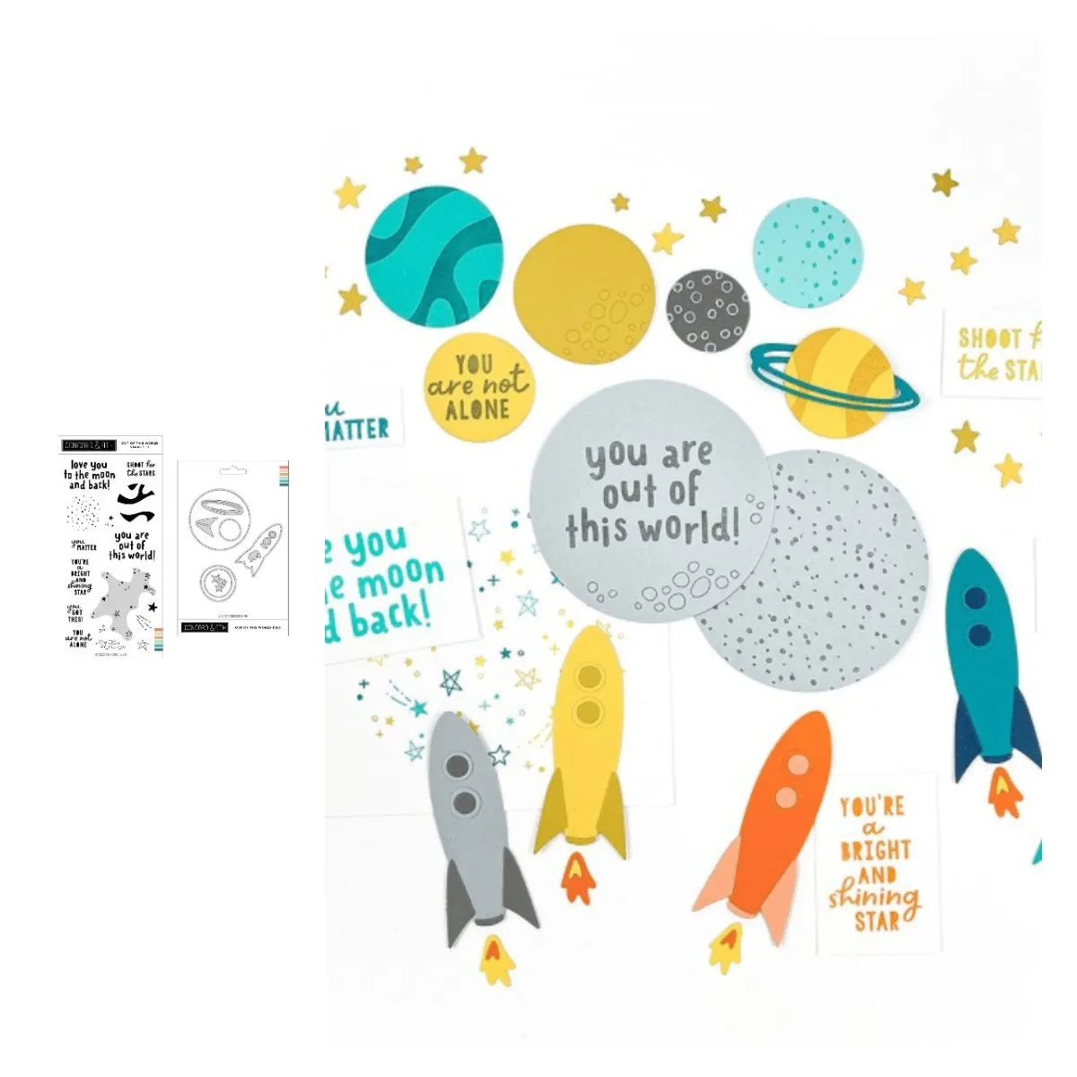 Out Of This World Stamp Set Metal Cutting Dies and Silicone Stamps Stencil DIY Scrapbooking Paper Handmade Album Stamp Die
Out Of This World Stamp Set Metal Cutting Dies and Silicone Stamps Stencil DIY Scrapbooking Paper Handmade Album Stamp Die