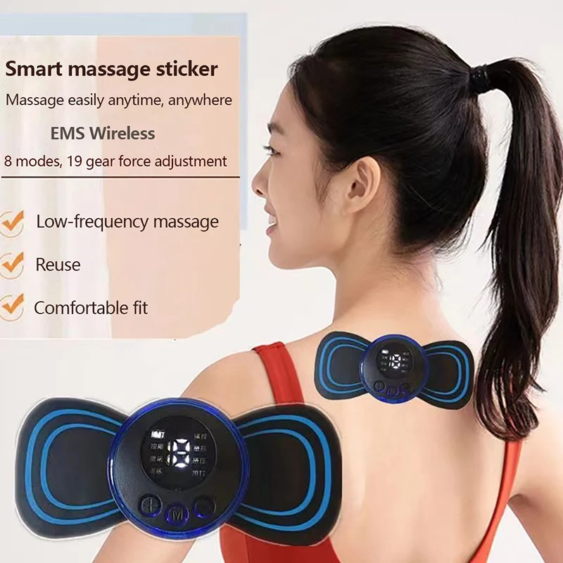 Portable EMS Neck Stretcher Electric Massager 8 Mode Cervical Massage Patch Pulse Muscle Stimulator Relief Pain
Portable EMS Neck Stretcher Electric Massager 8 Mode Cervical Massage Patch Pulse Muscle Stimulator Relief Pain