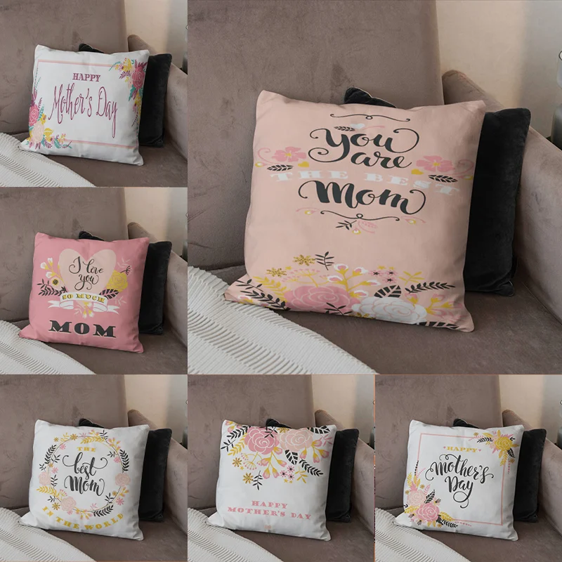 High quality home decoration living room square pillowcase mother's day printed pattern mother's bedroom washable soft cushion
High quality home decoration living room square pillowcase mother's day printed pattern mother's bedroom washable soft cushion