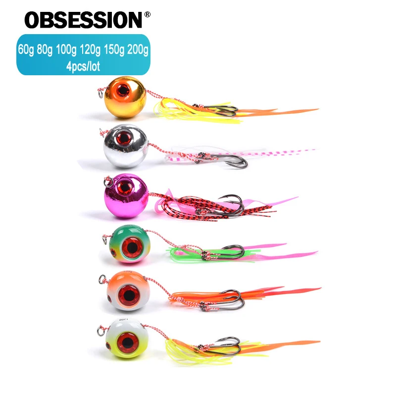 Inchiku Jigging lure 4pcs 60g 80g 100g 120g 150g 200g Fishing Metal Jigs Head Octopus Skirt Snapper Grouper BKK Assist Hooks
Inchiku Jigging lure 4pcs 60g 80g 100g 120g 150g 200g Fishing Metal Jigs Head Octopus Skirt Snapper Grouper BKK Assist Hooks