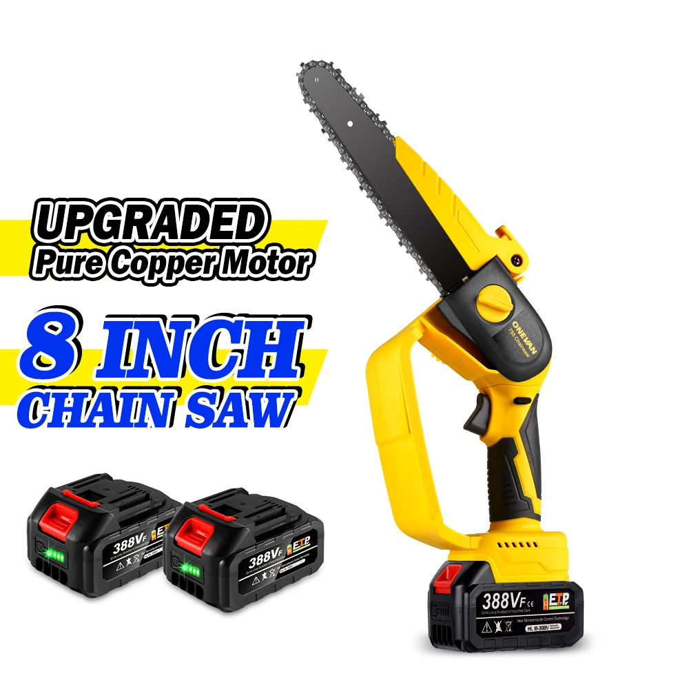 2000W 8 Inch 15000RPM Cordless Electric Saw Rechargeable Handheld Garden Logging Saw Woodworking PowerTool For Makita 18VBattery
2000W 8 Inch 15000RPM Cordless Electric Saw Rechargeable Handheld Garden Logging Saw Woodworking PowerTool For Makita 18VBattery