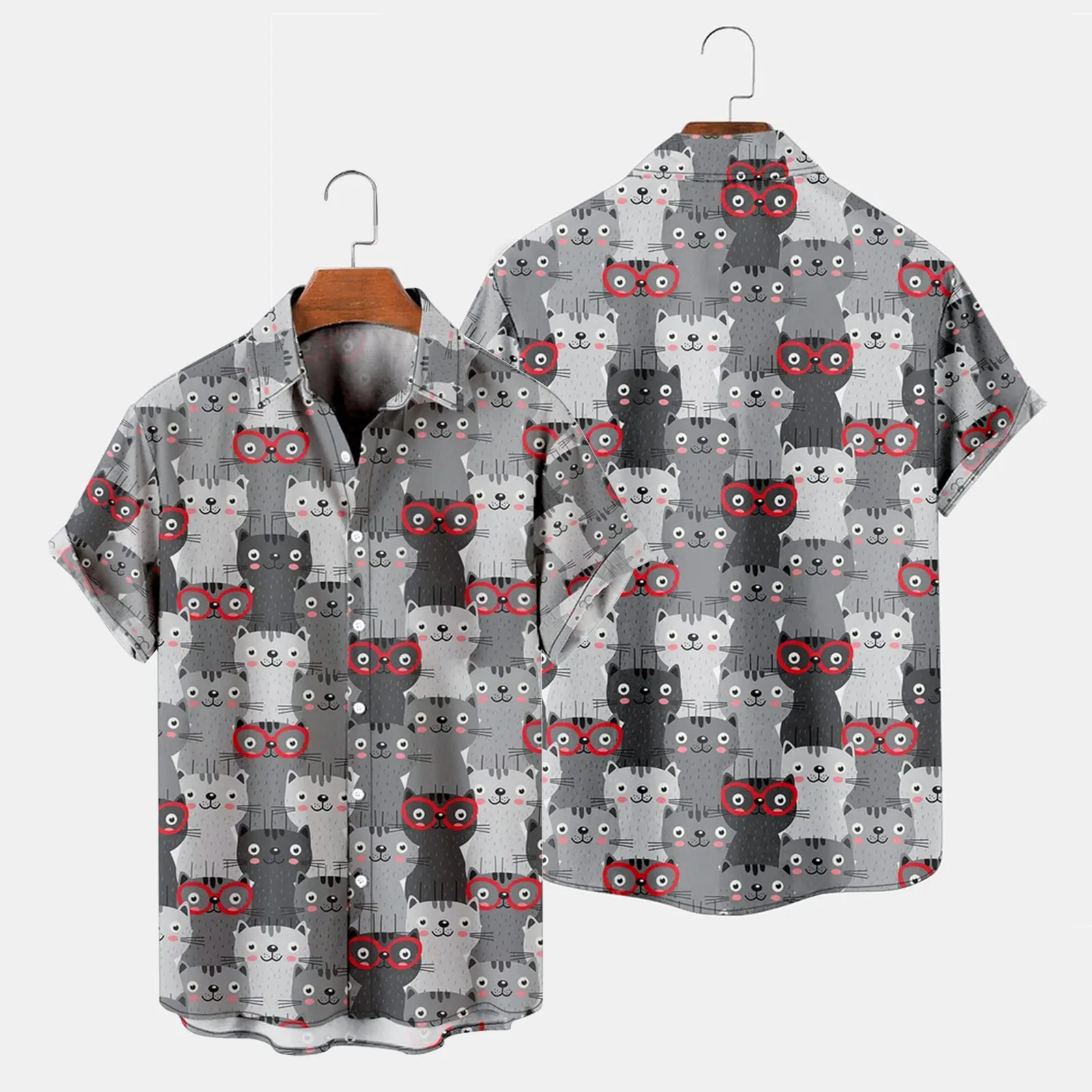 Baggy Shirts Mens Fashion And Leisure 3D Digital Printing Buckle Lapel Short Sleeve Shirt Top
Baggy Shirts Mens Fashion And Leisure 3D Digital Printing Buckle Lapel Short Sleeve Shirt Top