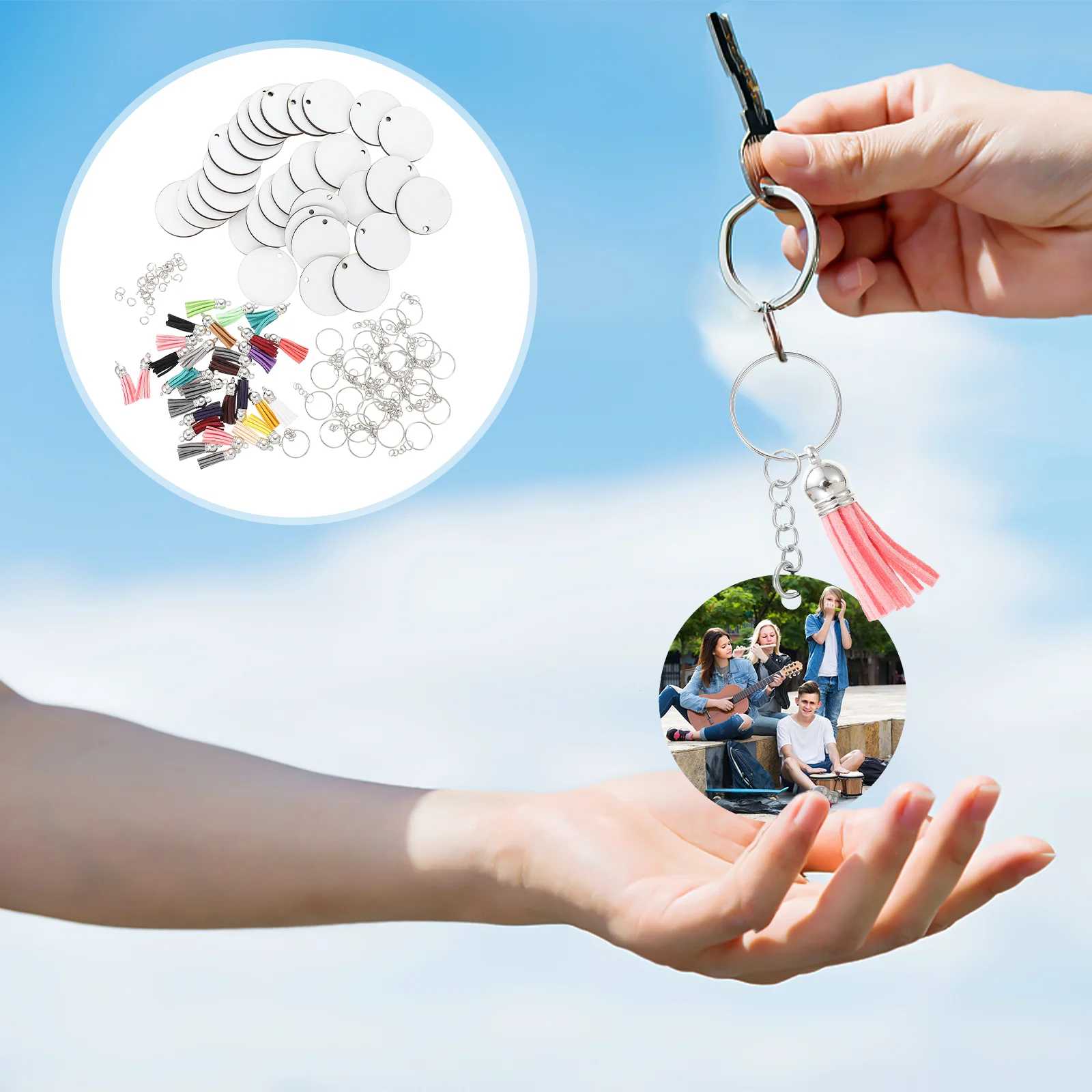 Heat Transfer Key Chain Sublimation Blank Keychain Bulk DIY Pendants Stamping Tags
Heat Transfer Key Chain Sublimation Blank Keychain Bulk DIY Pendants Stamping Tags