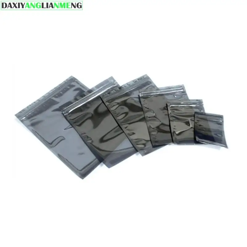 100pcs Anti Static Shielding Zip Lock Bag Resealable ESD Anti-static Instrument Chip Electronic Accessories Battery USB Pouches
100pcs Anti Static Shielding Zip Lock Bag Resealable ESD Anti-static Instrument Chip Electronic Accessories Battery USB Pouches